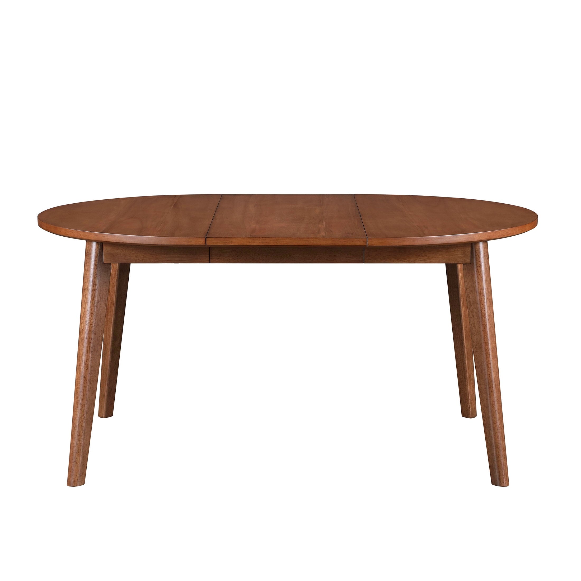 Better Homes & Gardens Greyson Mid-Century Extendable Dining Table, Solid Wood and Veneer, Acorn Finish